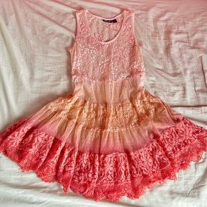 Ombre lace top by Young Threads